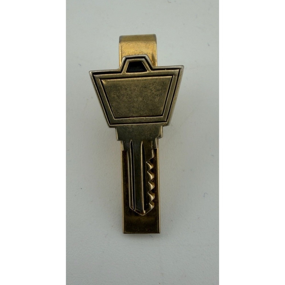Vintage Anson Gold Tone Key Tie Clip‎ Vintage Mens Fashion Accessory